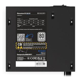 Zasilacz Endorfy Elementum E5 350W ATX 120mm 80 Plus aPFC Bulk