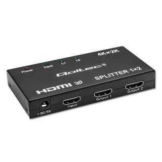 Rozdzielacz aktywny Qoltec Splitter 2 x HDMI 4K x 2K |...