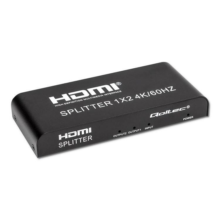 QOLTEC ROZDZIELACZ SPLITTER 2XHDMI 4KX2K | 6GB/S | 60HZ