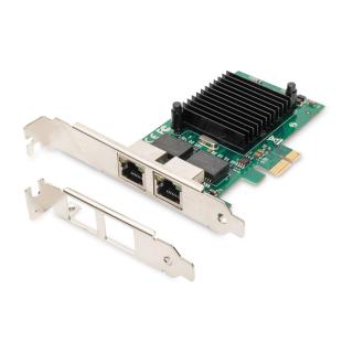 DIGITUS KARTA SIECIOWA PCIE PRZEWODOWA 2X RJ45 GIGABIT...