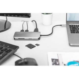 DIGITUS DA-70884 Uniwersalna stacja dokująca USB-C