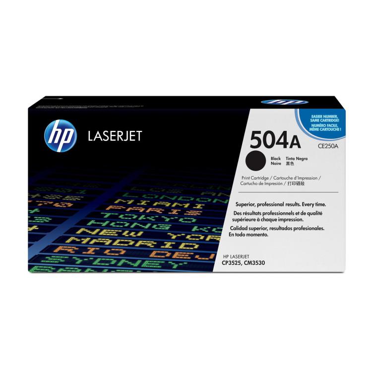 Toner HP czarny HP 504A, HP504A CE250A, 5000 str.