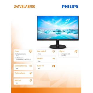 Monitor 241V8LAB 23.8 cala VA 100Hz HDMI Głośniki