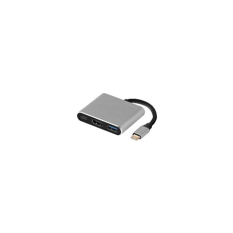 ADAPTER TRACER A-1, USB-C, HDMI 4K, USB 3.0, PDW 100W