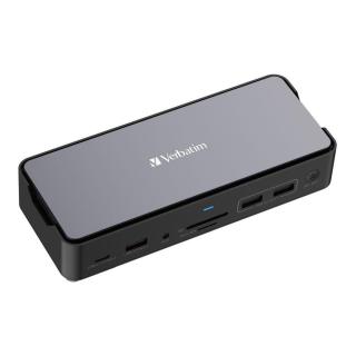 Stacja dokująca Verbatim USB-C Pro CDS-15SSD 2xHDMI DP...