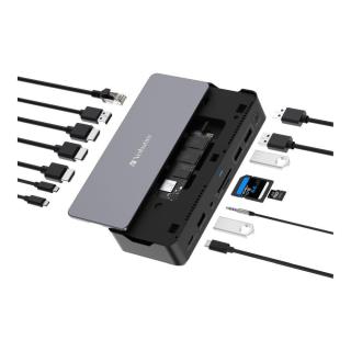 Stacja dokująca Verbatim USB-C Pro CDS-15SSD 2xHDMI DP...