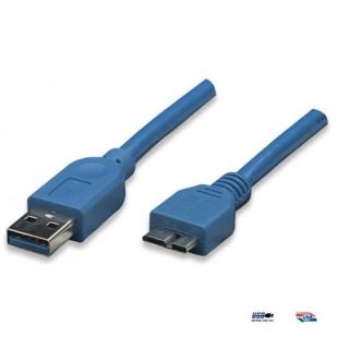 Kabel USB Techly USB 3.0 Super Speed, A-męski, Micro...