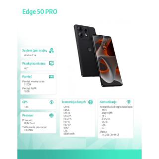 Smartfon Edge 50 PRO 12GB/512GB Black Beauty (czarny)