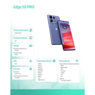 Smartfon Edge 50 PRO 12/512 Luxe Lavender (fioletowy)