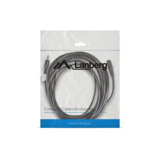 Kabel Lanberg CA-MJFJ-10CC-0050-BK (Mini Jack M - Mini Jack F 5m kolor czarny)