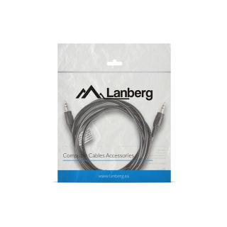 Kabel Lanberg CA-MJMJ-10CC-0020-BK (Mini Jack M - Mini Jack M 2m kolor czarny)