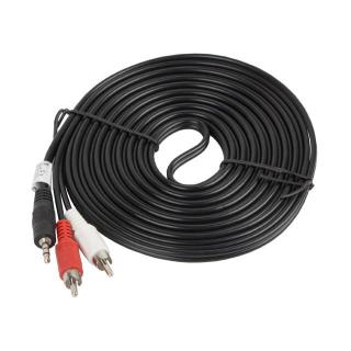 Kabel Lanberg CA-MJRC-10CC-0050-BK (Mini Jack M - 2x...