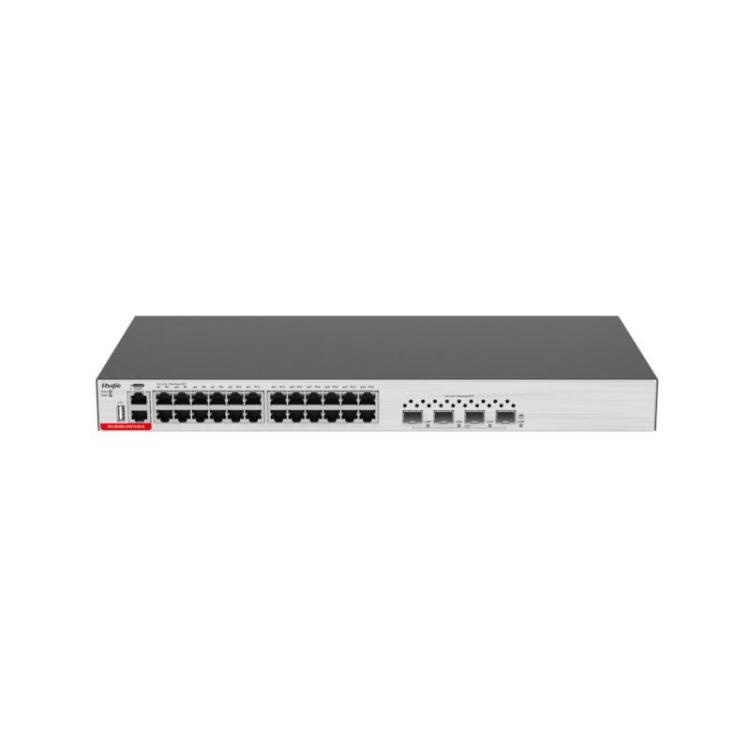 Zarządzalny Switch Ruijie | L3 | 24 porty 1Gbit + 4 porty SFP+ 10Gbit | Rack