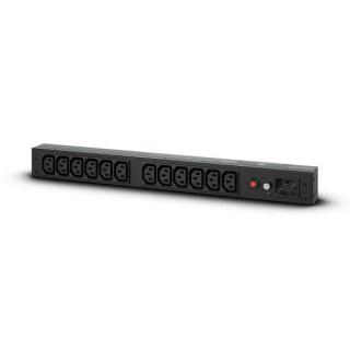 CyberPower PDU20BHVIEC12R rozdzielacz zasilania PDU 12 x gniazdo sieciowe 1U Czarny