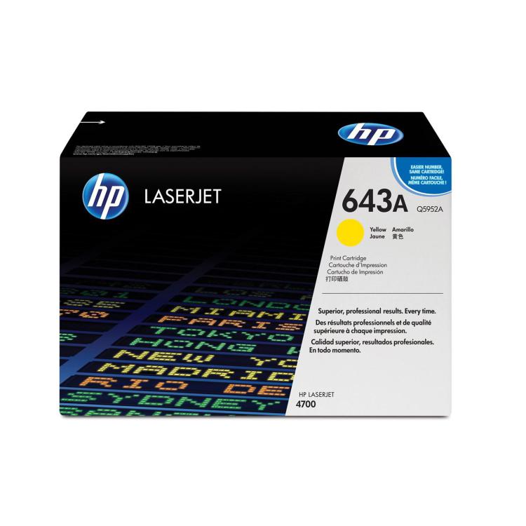 HP Toner Żółty HP643A Q5952A, 10000 str.