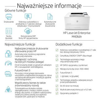 PRINTER LASER JET PRO M406DN/3PZ15A HP