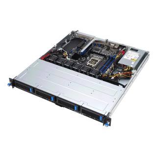 ASUS Rack 1U RS300-E12-PS4/350W Intel C262 LGA1700 95W 4xDDR5 4400/4000/3600 4x3,5"/2,5" 4SATA/SAS/NVMe 2x Intel I210AT 1x