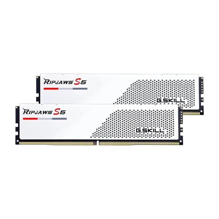 Pamięć PC DDR5 64GB (2x32GB) Ripjaws S5 6000MHz CL30 XMP3 biała