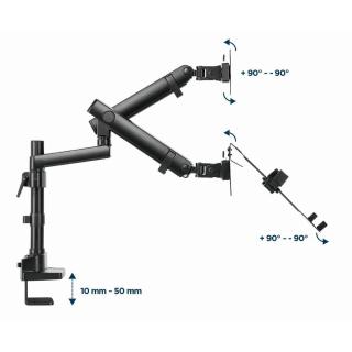 DISPLAY ACC MOUNTING ARM/NB TRAY MA-DA3-02 GEMBIRD