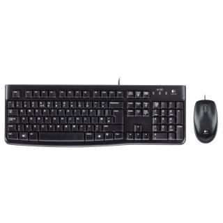 Zestaw klawiatura + mysz membranowa Logitech MK120 920-002563 (USB 2.0 (US) kolor czarny optyczna)