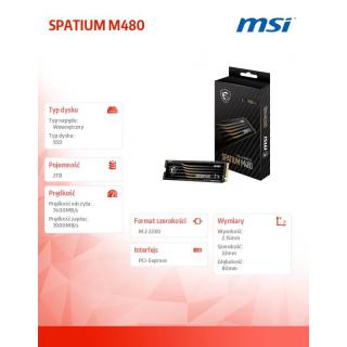 Dysk SSD SPATIUM M480 PRO 2TB M.2 PCIe4 7400/7000MB/s