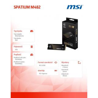 Dysk SSD SPATIUM M482 2TB M.2 PCIe4 7300/6400MB/s