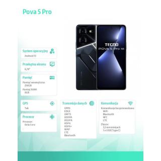 Smartfon POVA 5 Pro 5G 8/256 GB LH8n Czarny