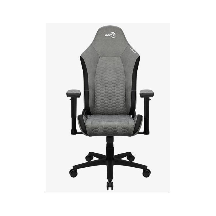 Fotel AEROCOOL CROWN AeroSuede Stone Grey