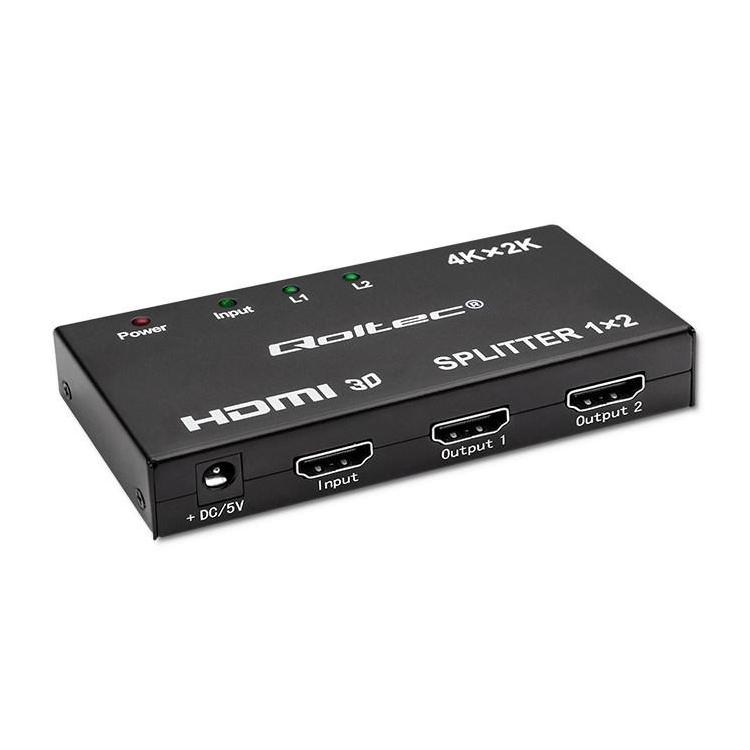 QOLTEC ROZDZIELACZ SPLITTER 2XHDMI 4KX2K | 3.4GB/S