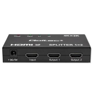 QOLTEC ROZDZIELACZ SPLITTER 2XHDMI 4KX2K | 3.4GB/S