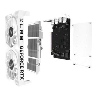 Karta graf. PNY GEF. RTX 4060 8GB XLR8 G. WHITE E.