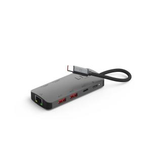 LINQ HUB USB-C 8IN1 8K PRO MULTIPORT (HDMI,USB-C 3.2, 2X USB-A 3.2, 2X USB-A 2.0, RJ45 2,5GB/S, USB-C PD 100W DO ZASILANIA)