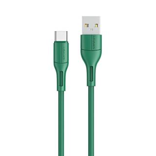 Kabel USB Usams U68 USB-C 1m Fast Charge -zielony