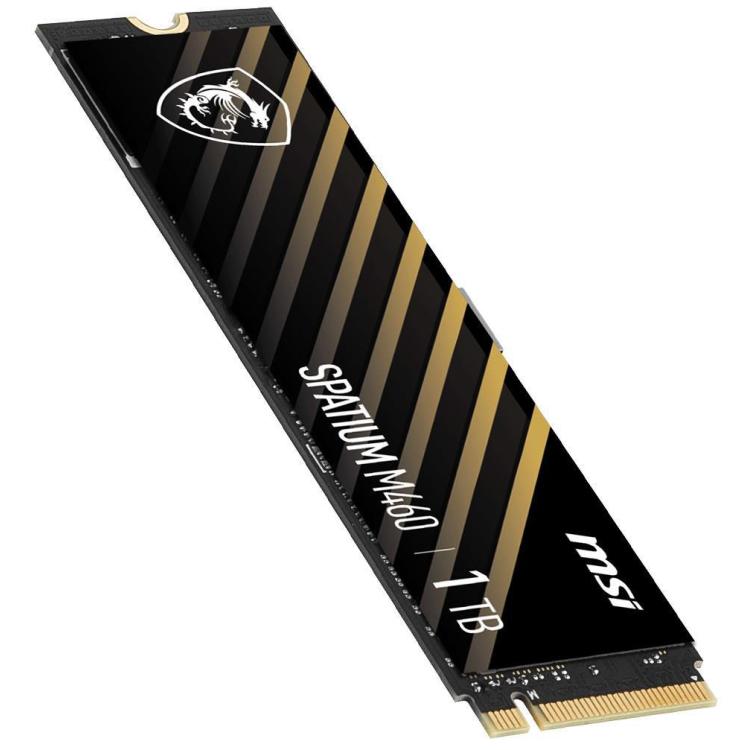 Dysk SSD MSI SPATIUM M460 1TB PCIe Gen4x4 NVMe M.2 2280 (5000/4500 MB/s) 3D NAND