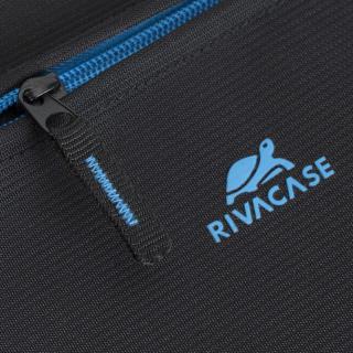 RIVACASE TORBA NA LAPTOP 15,6" REGENT, CZARNA, POLIESTER, KIESZENIE NA SMARTFON, DOKUMENTY, WIZYTÓWKI I AKCESORIA