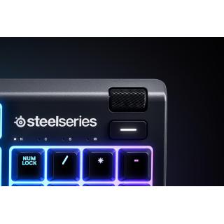 SteelSeries Apex 3 Gaming Keyboard, US Layout, Wired, Black SteelSeries Apex 3 Gaming keyboard IP32 water resistant for