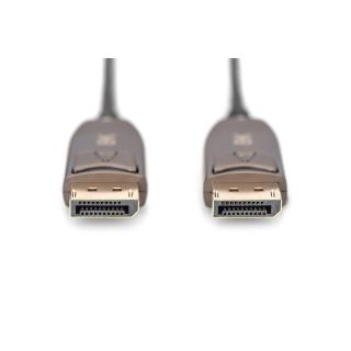 Kabel DP/DP M/M czarny 15m DisplayPort 1.4 Hybrydowy AOC 8K 60Hz UHD