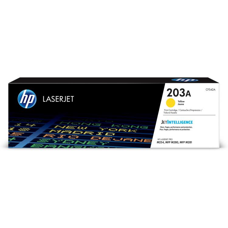 Toner HP żółty HP 203A, HP203A CF542A, 1300 str.