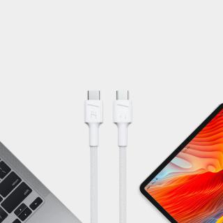 Kabel GC PowerStream USB-C do USB-C 1.2m, PD 60W, QC 3.0, biały