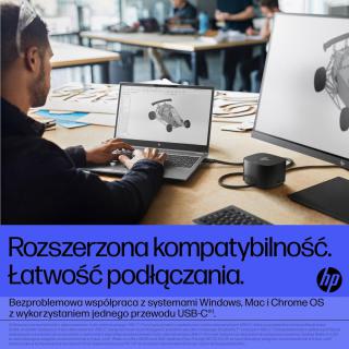 Stacja dokująca + zasilacz HP Thunderbolt Dock G4 280W z przewodem combo czarna 4J0G4AA