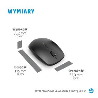 Zestaw klawiatura + mysz HP 230 Wireless Mouse and...