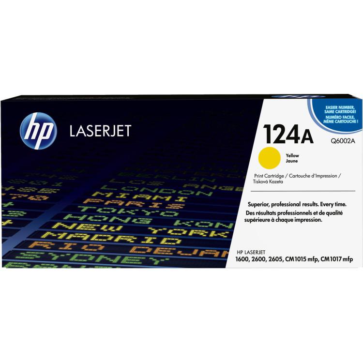 Toner HP żółty HP 124A, HP124A Q6002A, 2000 str.