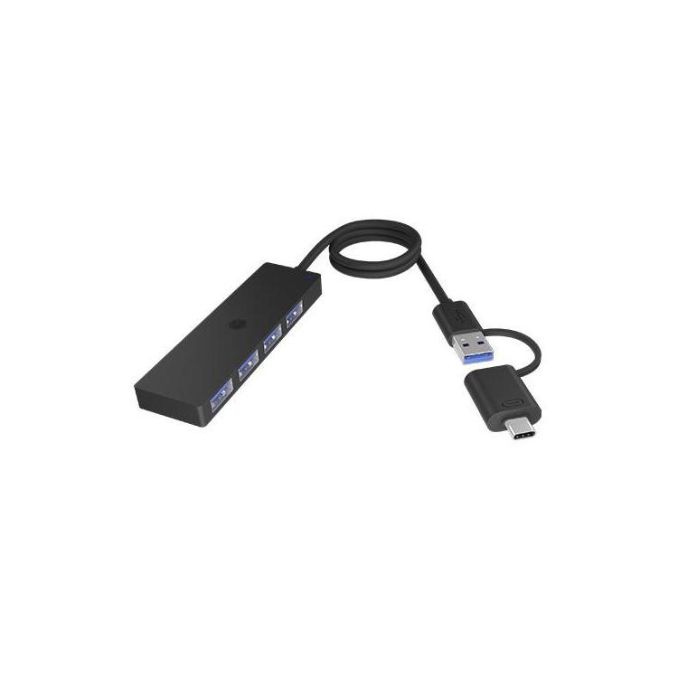 Hub IB-HUB1424-C3 4-Port USB Typ-A, złącze Typ-C/A