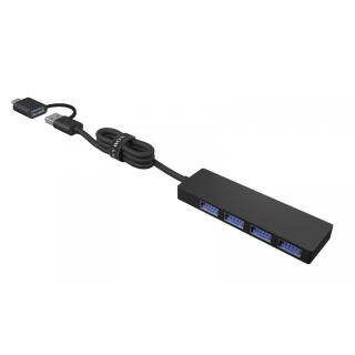 Hub IB-HUB1424-C3 4-Port USB Typ-A, złącze Typ-C/A