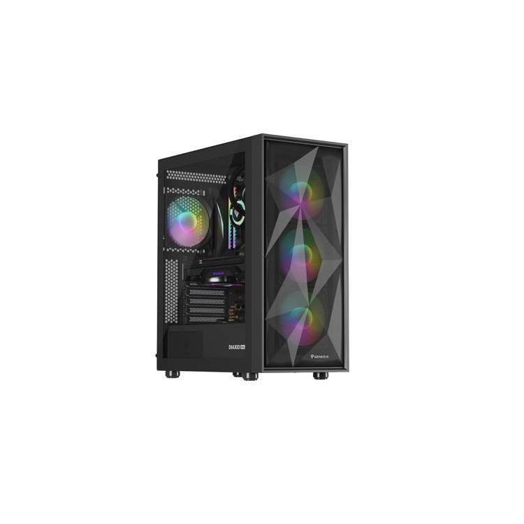 Obudowa Genesis Diaxid 605 ARGB MIDI TOWER USB-C Czarna