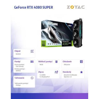 Karta graficzna GeForce RTX 4080 SUPER AMP 16GB GDDDRX6 3DP/HDMI 256bit