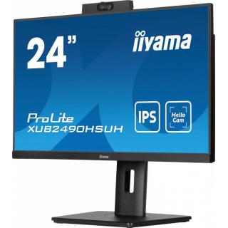 Monitor 24 cale XUB2490HSUH-B1 IPS,FHD,CAM,MIC,HDMI,DP,3xUSB(3.2), 100Hz,250cd,4ms,ADAPTIVE SYNC,FlickerFree,2x2W,WINDOWS HELLO