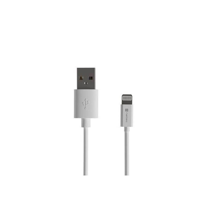 Kabel Lightning (M)- USB-A(M) 1m MFI Prati Biały