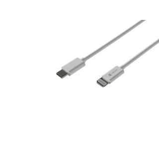 Kabel Lightning (M)- USB-C(M) 1m MFI Prati Biały