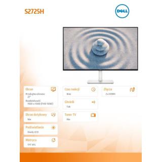 Monitor 27 cali S2725H IPS LED 100Hz Full HD (1920x1080)/16:9/2xHDMI/Speakers/3Y